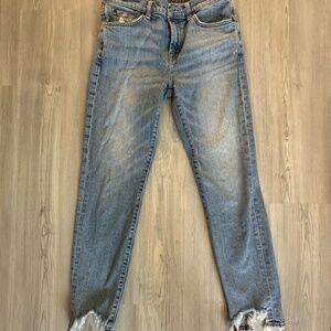7 For All Mankind Roxanne Ankle Sz 27 in Light Gallery Row 3